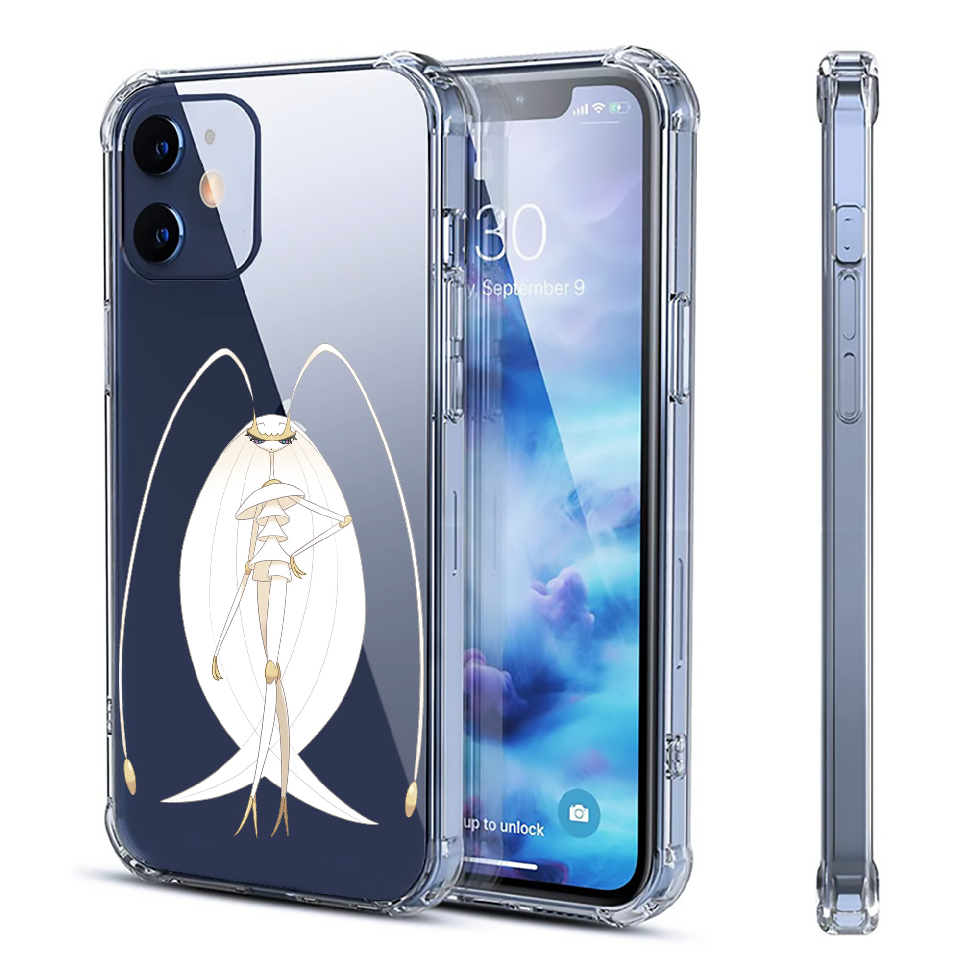 （画像用） ポケットモンスター Pokémon 【iPhone 12シリーズ対応】透明スマホケース（クリアソフトケース）